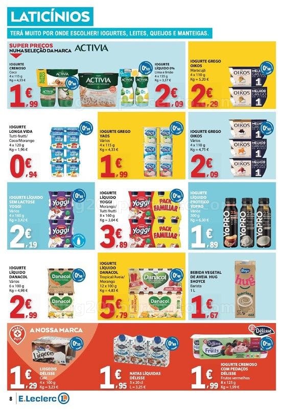 Antevisão Folheto E-LECLERC Promoções de 23 a 29 julho